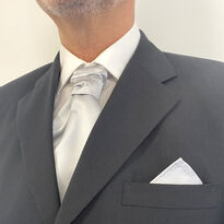 Men\'s Satin Cravat & Handkerchief Set