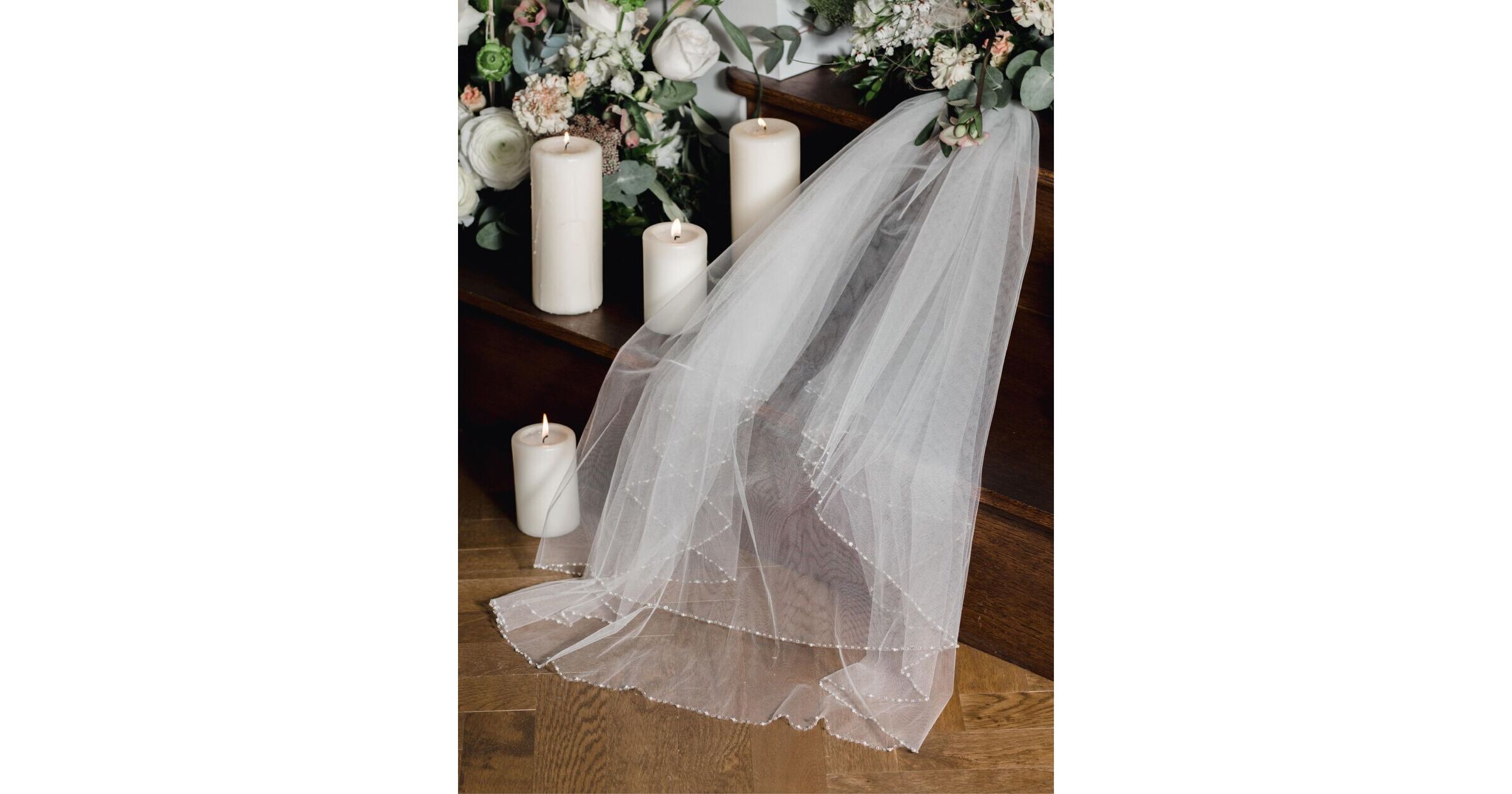 Illusions Bridal Veils Style D-582-CT - 30x58 - Cut Edge Veil