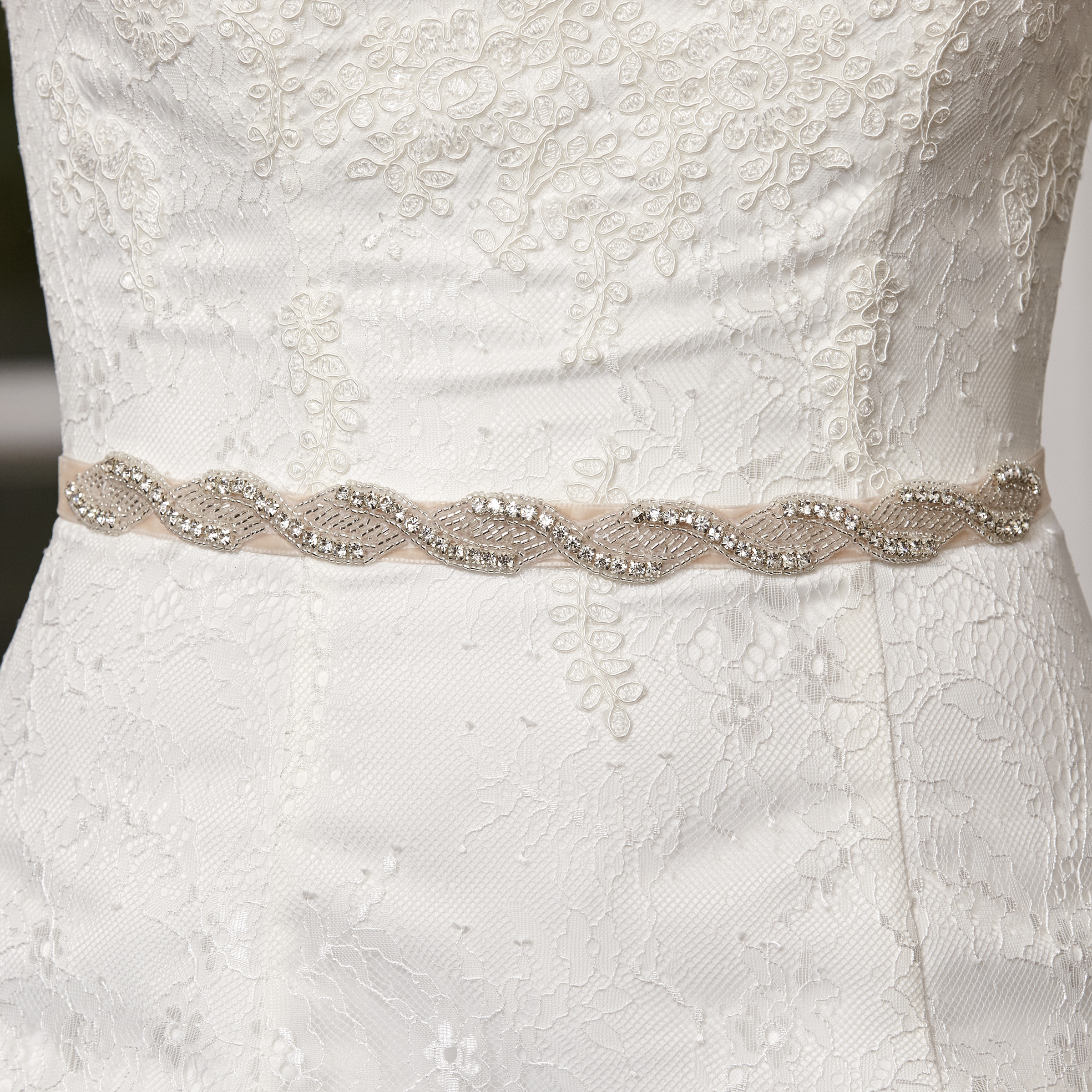 Blush hotsell wedding belt